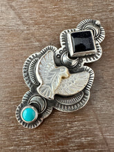 Load image into Gallery viewer, Mother of Pearl Bird Medallion
