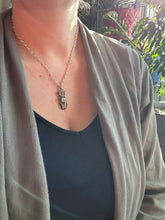 Load image into Gallery viewer, Bronze Kitty pet with Opal
