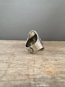 Moon owl ring size 8