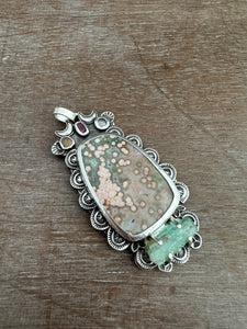 Ocean Jasper medallion