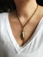 Load image into Gallery viewer, Textured Large link Brass chain
