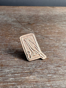 14k Gold fill bird pin, lapel pin, scatter pin