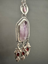 Load image into Gallery viewer, Amethyst crystal medallion
