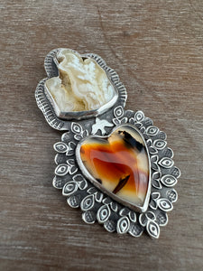 Plume Agate Montana agate Sacred Heart