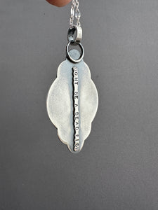 Silver fish parable pendant