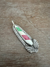 Load image into Gallery viewer, Winged candy cane pendant
