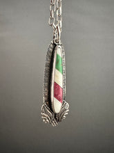 Load image into Gallery viewer, Winged candy cane pendant
