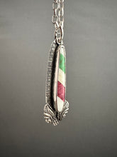 Load image into Gallery viewer, Winged candy cane pendant
