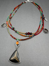 Load image into Gallery viewer, ‘Fall” Gemstone and beaded necklace
