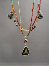 Load image into Gallery viewer, ‘Fall” Gemstone and beaded necklace

