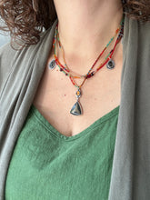 Load image into Gallery viewer, ‘Fall” Gemstone and beaded necklace
