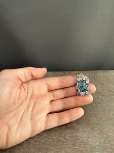 Moss kyanite small pendant