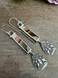 Brazilian Polychrome Jasper Earrings