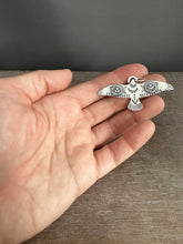 Load image into Gallery viewer, Large stamped bird pendant
