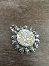 Load image into Gallery viewer, Carved Mother of Pearl pendant 2
