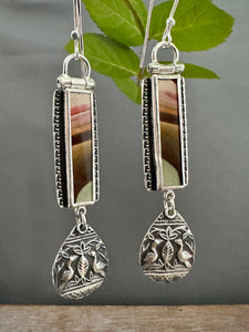 Brazilian Polychrome Jasper Earrings