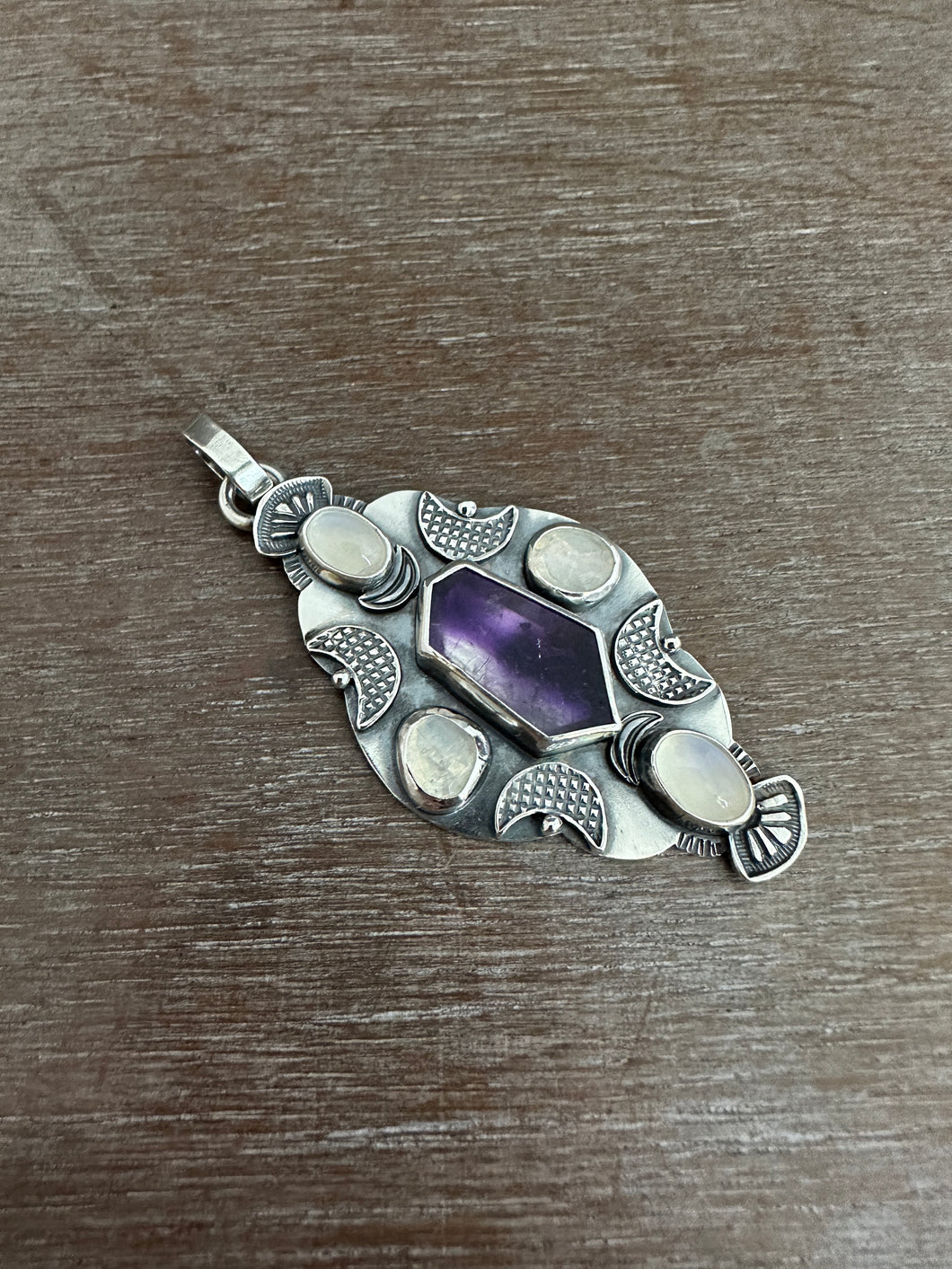 Melody Stone and Moonstones Pendant