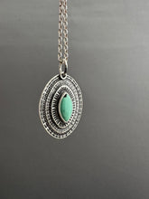 Load image into Gallery viewer, Layered silver and turquoise eye pendant
