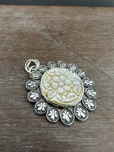 Load image into Gallery viewer, Carved Mother of Pearl pendant 2
