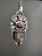 Load image into Gallery viewer, Cacoxentite multi stone pendant
