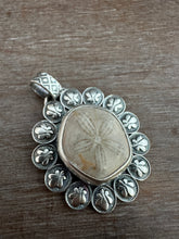 Load image into Gallery viewer, Fossilized Sand Dollar Pendant
