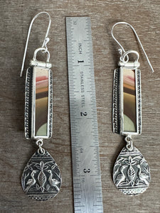 Brazilian Polychrome Jasper Earrings