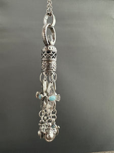 Handmade Bell and Birds Tassel with Vintage Swarovski Crystal