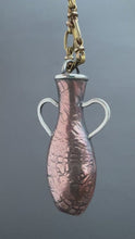 Load and play video in Gallery viewer, Amphora Pendant with etched hand drawing

