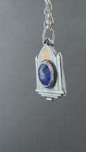 Load and play video in Gallery viewer, Tanzanite Locket with a Hidden Seahorse
