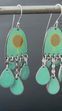 Load and play video in Gallery viewer, Orange Dot Enamel Earrings
