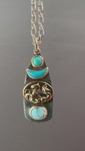 Load and play video in Gallery viewer, Bronze Hippocampus with turquoise
