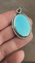Load and play video in Gallery viewer, Textured Oval Enameled pendant
