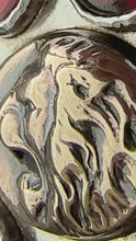 Load and play video in Gallery viewer, Bronze lion with 7 garnets
