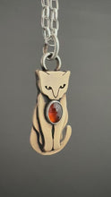 Load and play video in Gallery viewer, Bronze Kitty pet with Garnet

