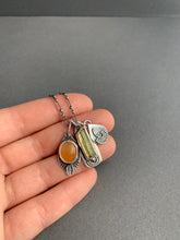 Load image into Gallery viewer, Yellow apatite crystal charm necklace
