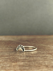 Small accent stacking ring