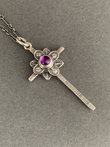 Medium amethyst cross