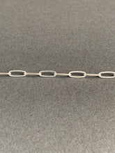 Load image into Gallery viewer, Add a chain to a necklace, medium 3.2mm elongated link shiny silver chain
