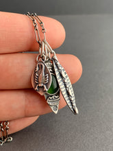 Load image into Gallery viewer, Serpentine scorpion charm necklace
