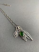 Load image into Gallery viewer, Serpentine scorpion charm necklace

