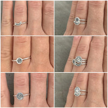 Load image into Gallery viewer, Set of three Stacking Celestial rings
