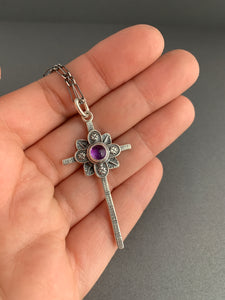 Medium amethyst cross