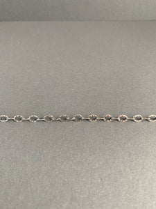 *discontinued* Add a chain to a necklace, medium 4.4mm patina’d hammered oval chain