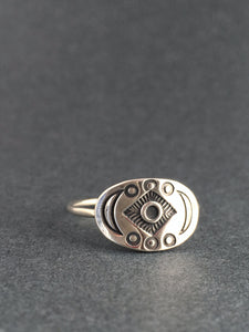 Elaborate Moon phases ring