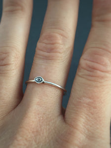 Tiny eye stacking ring