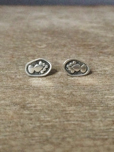 Funky Sterling silver studs