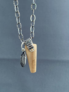 Fossilized wooly mammoth ivory charm set