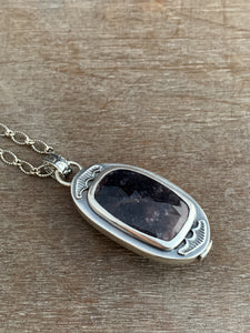 Two stone double sided pendent