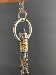 Handmade Small Bell Tassel with Vintage Swarovski Crystal