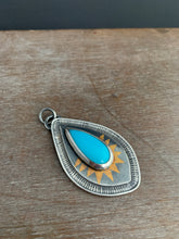 Load image into Gallery viewer, Sleeping beauty turquoise set in sterling silver
